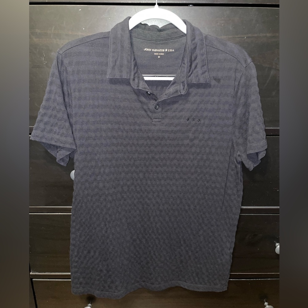 John Varvatos Black Polo Men’s Medium